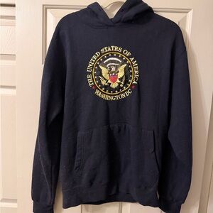 Navy USA Emblem Hoodie